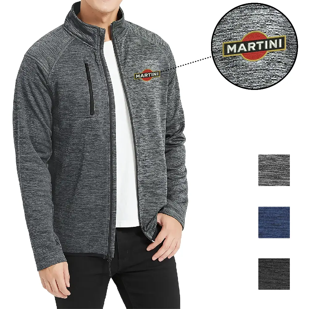 S19499 - Customized Men's Stretchable Full Zip Fleece Jacket