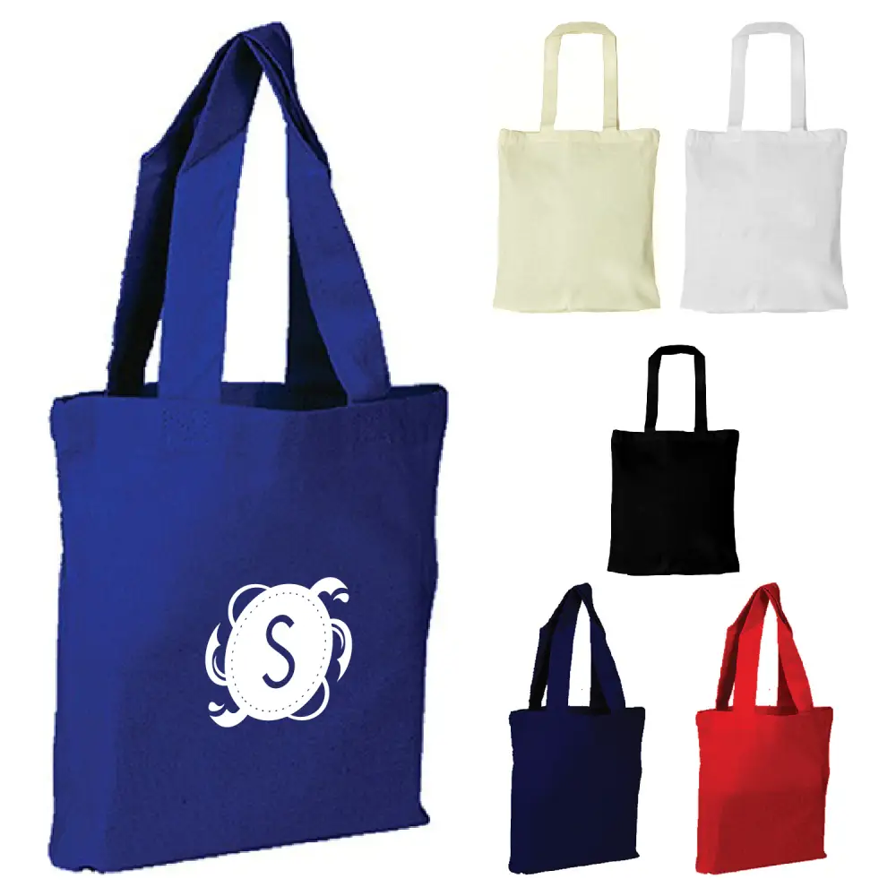 SST1113 - Custom Promotional Medium Cotton Tote Bag with Gusset