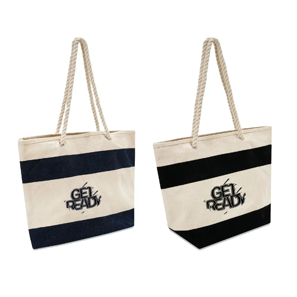 SST146 - Customizable Cotton Canvas Sailing Tote Bag in Bulk