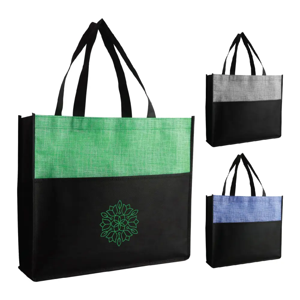 SST162 - Customizable Non-Woven Expandable Tote Bag in Bulk