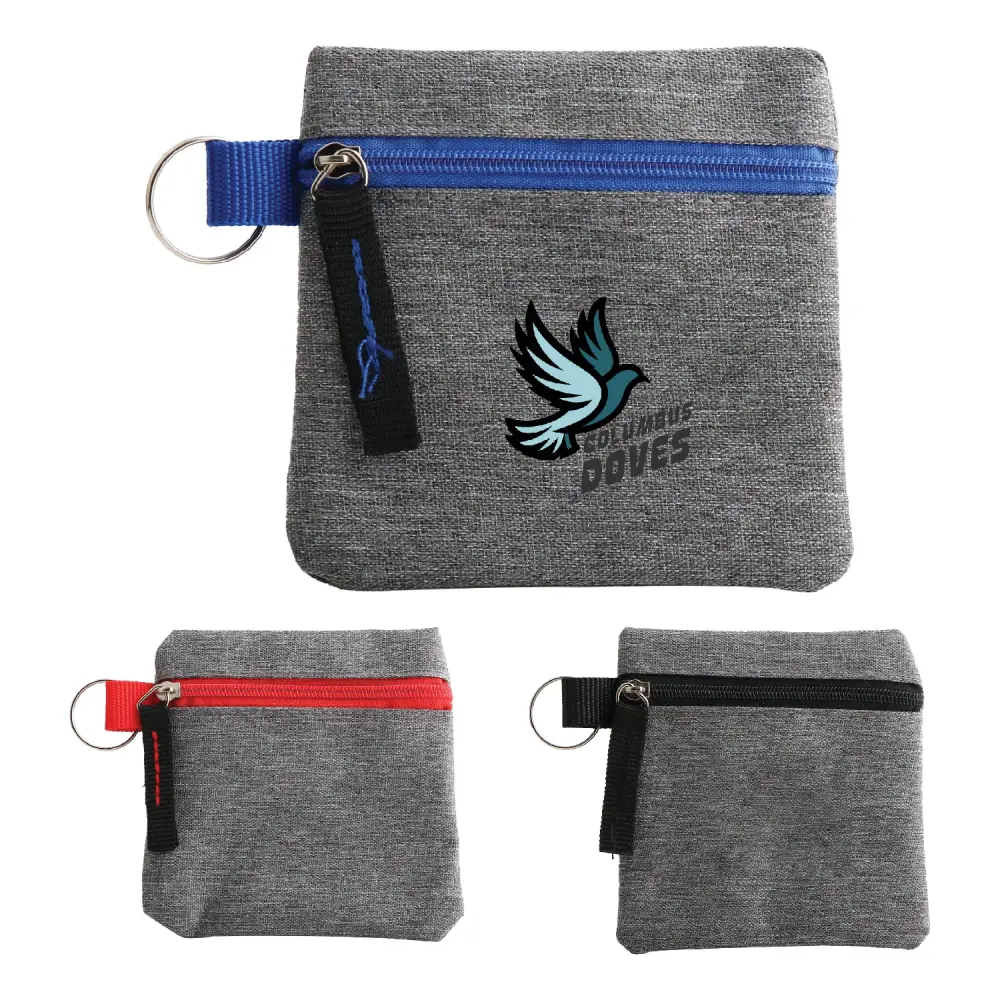 SST182 - Customizable Polyester Mini Coin Pouch