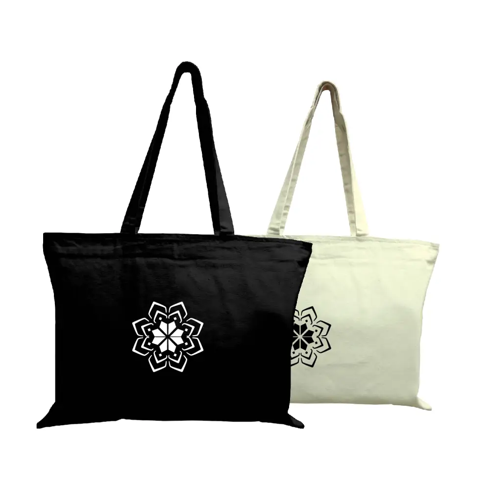 SST500 - Promotional Cotton Canvas Zippered Tote Bag with Logo