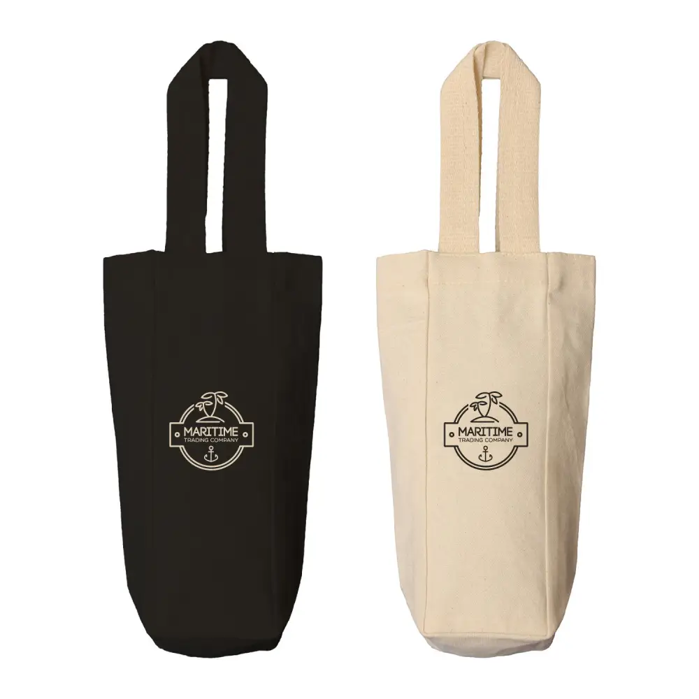 SSTW201 - Personalized Single Bottle Wine Tote Bag in Wholesale
