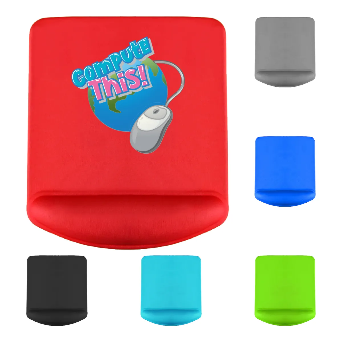 S18210 - Custom Wrist Rest Mouse Pad With Logo