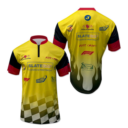 SUT178 - Wholesale Quarter Zip Neck Short Sleeve T-Shirt