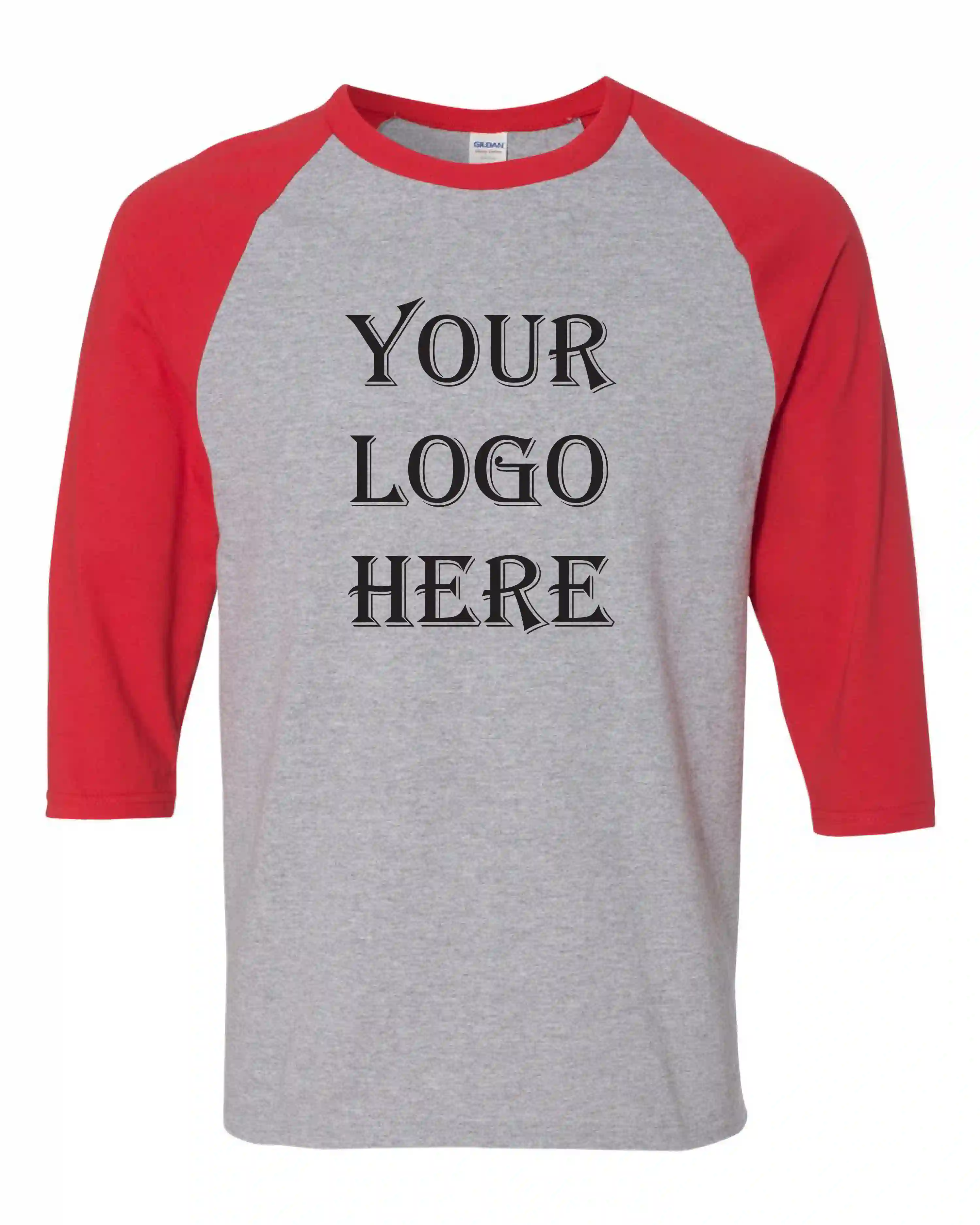 5700-G1400 - Gildan - Heavy Cotton Raglan Three-Quarter Sleeve T-Shirt