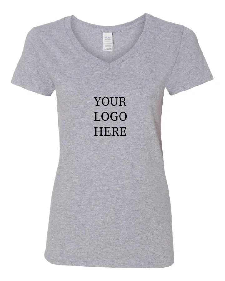 5V00L - G3500 - Gildan - Heavy Cotton Women’s V-Neck T-Shirt