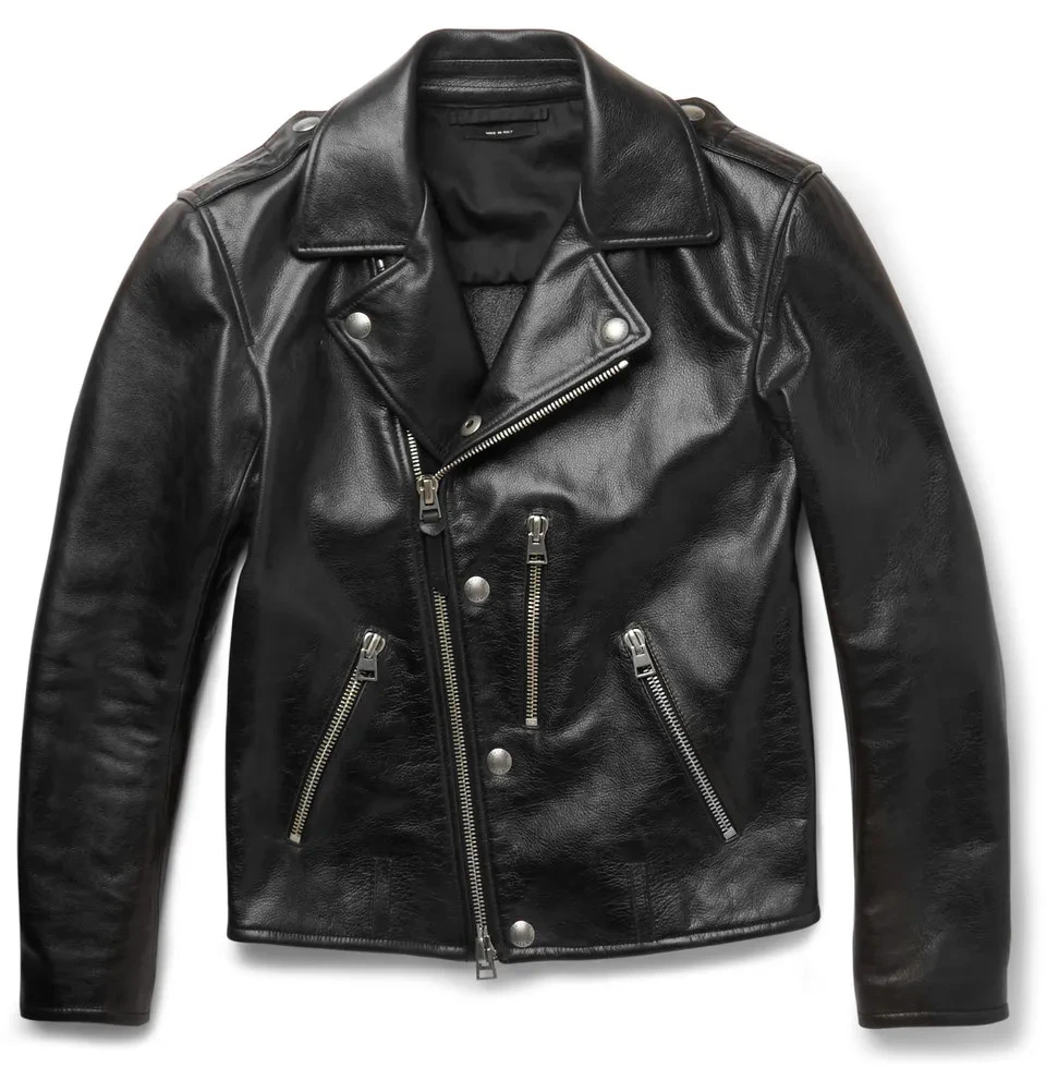 LJ101 - Men's Leather Biker Jacket