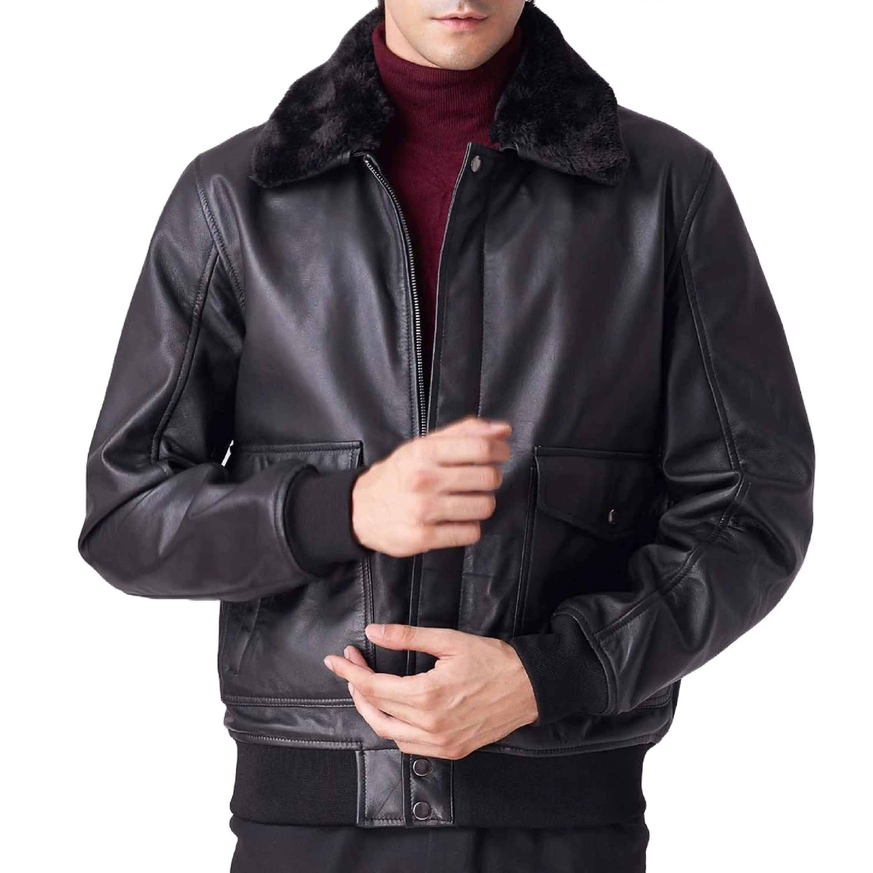 LJ125 - Timeless Fur Leather Jacket