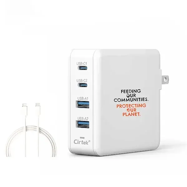 S18610 - Personalized 100W GAN Pd Foldable Fast Charger