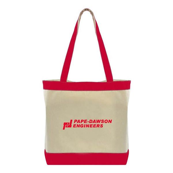 SST133 - Wholesale Stylish Two-Tone Tote Bag, Personalized Options