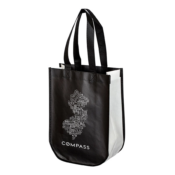 SST134 - Custom Wholesale Laminated Gift Tote Bag With Personalization