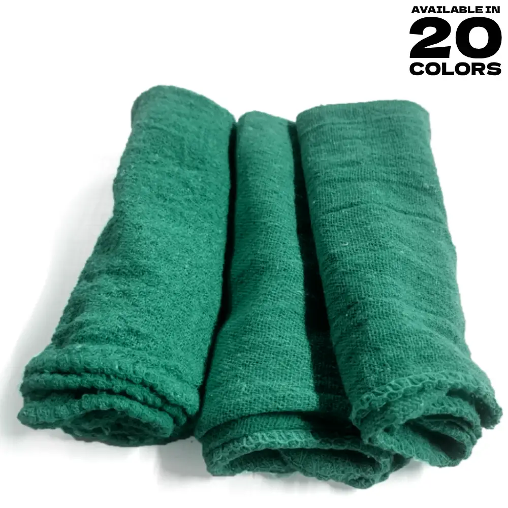 ST1414 - Colored - 14 X 14 - Shop Rags for Car Wash Supplies