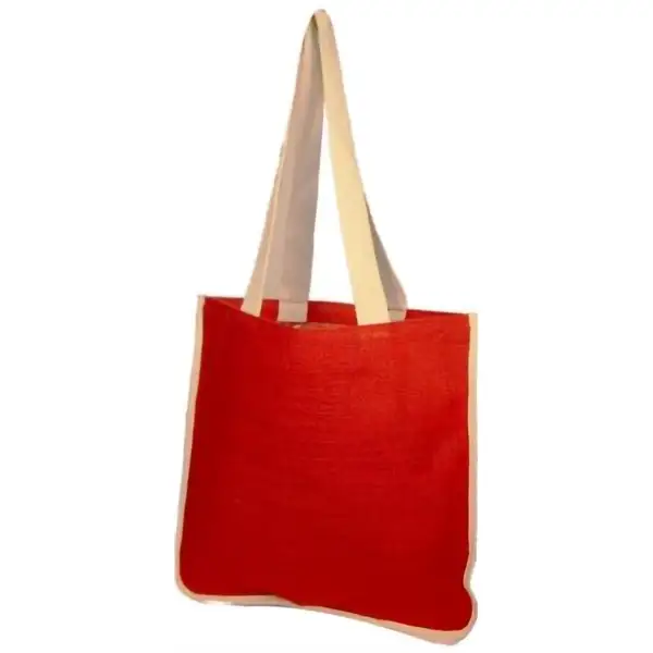 BSJ9039 - All Natural Promotional Jute Tote With Web Handles