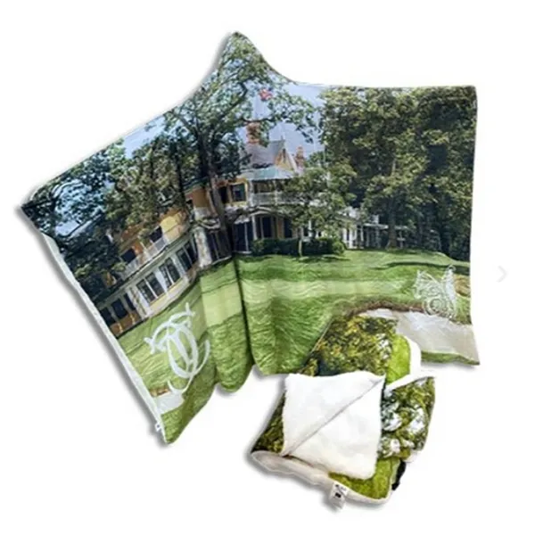 SHB47S - Personalized Sublimated Small Hoodie Blanket