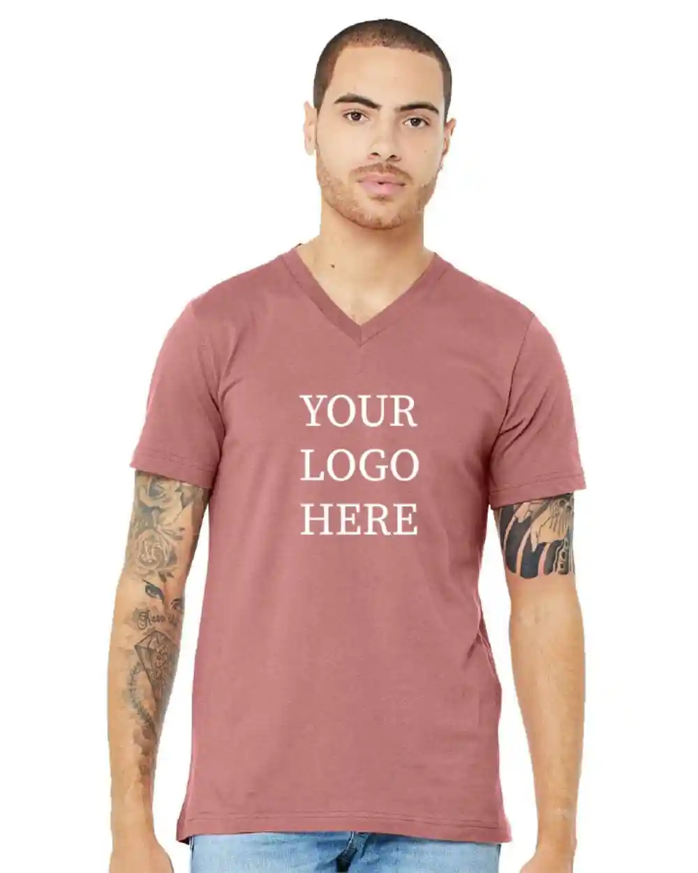 3005-B2300 - Bella + Canvas - Jersey V-Neck Tee 