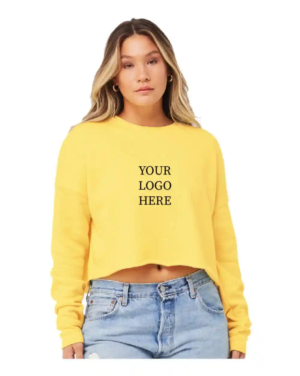 7503-B3500 - Bella + Canvas - Women's Crop CrewFleece  