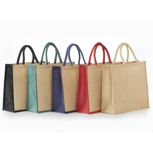 BSJ913 - All Natural Jute Grocery Tote with Rope Handles