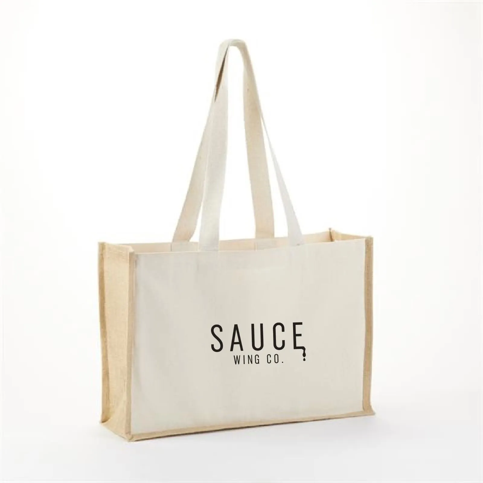 BSJ919 - Custom Printed Coronado Cotton Jute Tote Bag