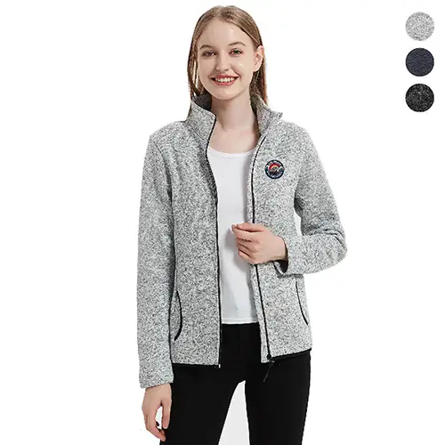 S19113 - Wholesale Custom Women's Full-Zip Sweater Fleece Jacket