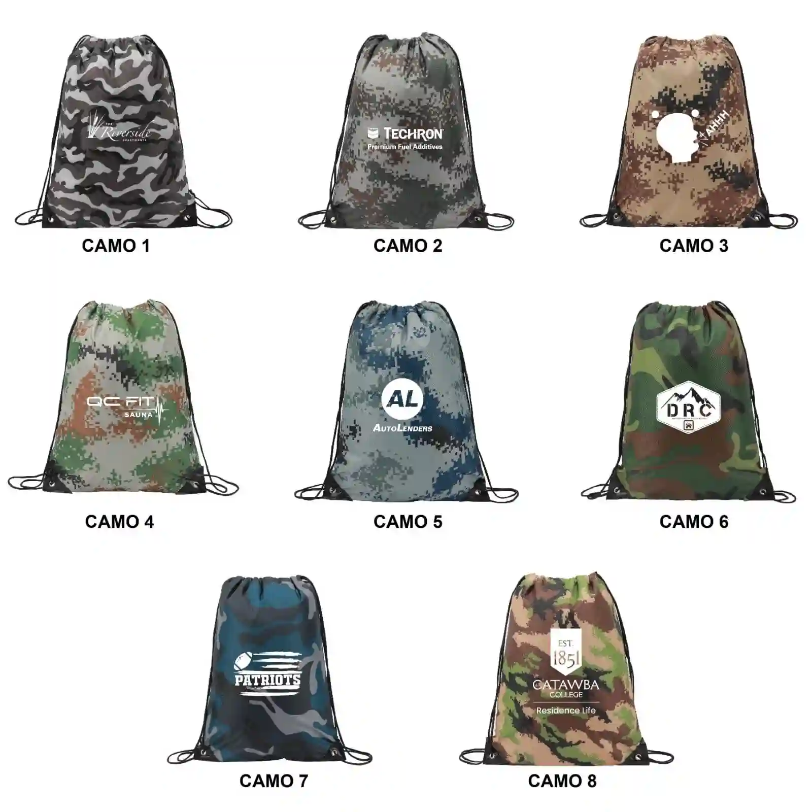 S12153 - Camo Drawstring Sports Pack - 14