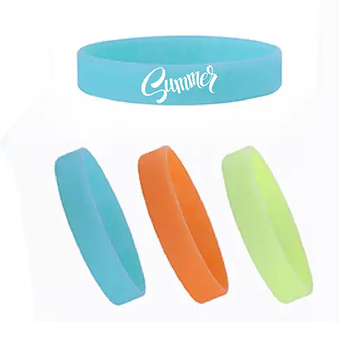 S12410 - Wholesale Luminous Silicone Bracelet Customized With Logo