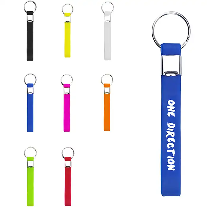 S12419 - Customized Silicon Wristband Keychains