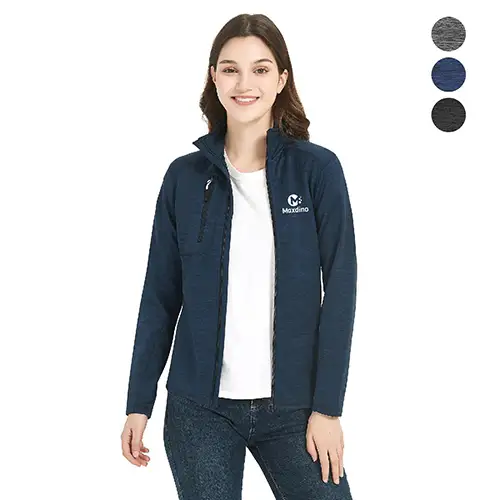 S12500 - Women's Brushed Back Micro-Fleece Full Zip Jacket