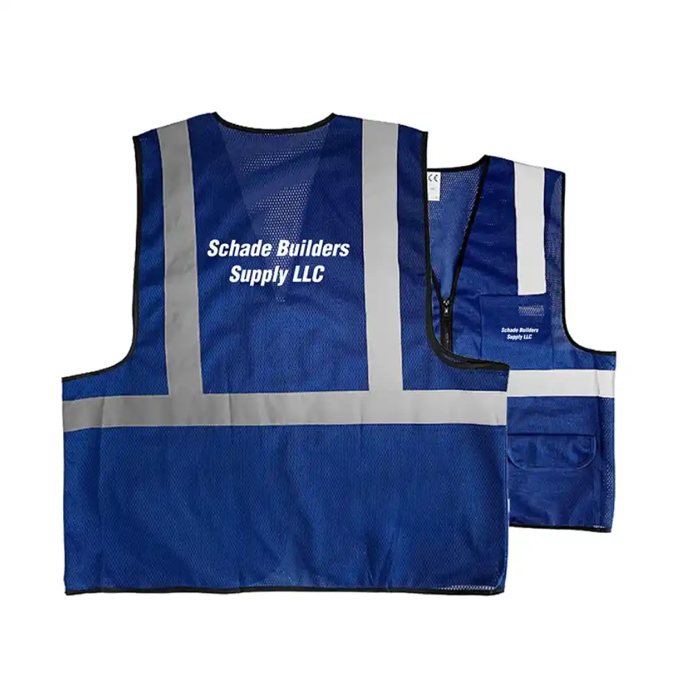 S12529 - High Visibility Safety Vest Mesh with 4 Pockets
