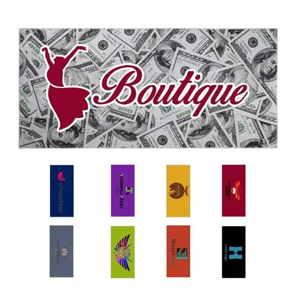 S12532 - Promotional Sublimated Microfiber Beach Towel