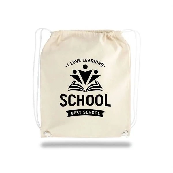 SST59 - Custom Cotton Drawstring Backpacks with Logo