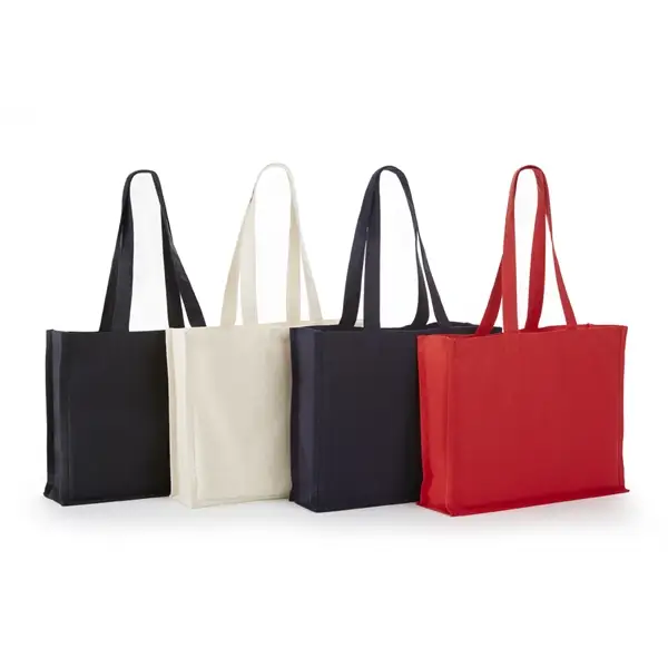 STB6119 - Promotional Heavy Cotton Canvas Tote Bagw/ Gusset
