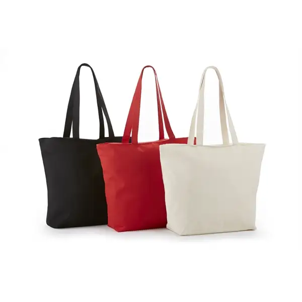 STB6120 - Personalized Custom Tote Bags with Zippered Closure
