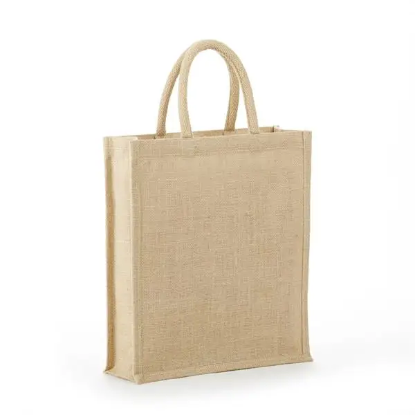 SWB3 - 3 Bottle Jute Wine Bag Solid Front
