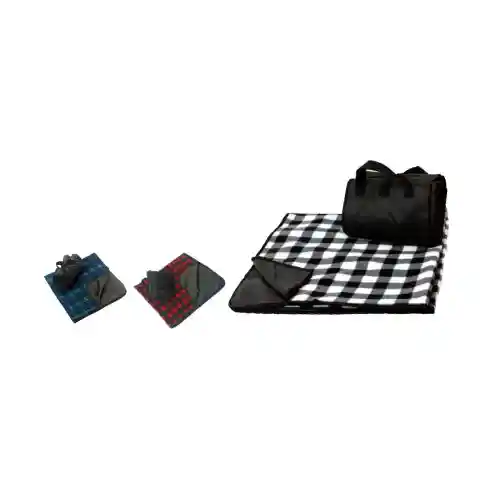 B5012 - Pattern Fleece Picnic Blanket With Water Proof Shell-Pattern