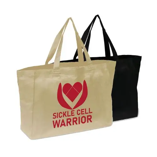 Q1615 - Promotional Cotton Sheeting Tote Bag With Custom Logo
 