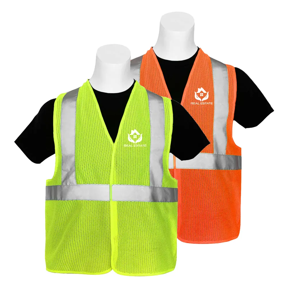 S12946 - Customized High Visibility Reflective Safety Vest for Adults

