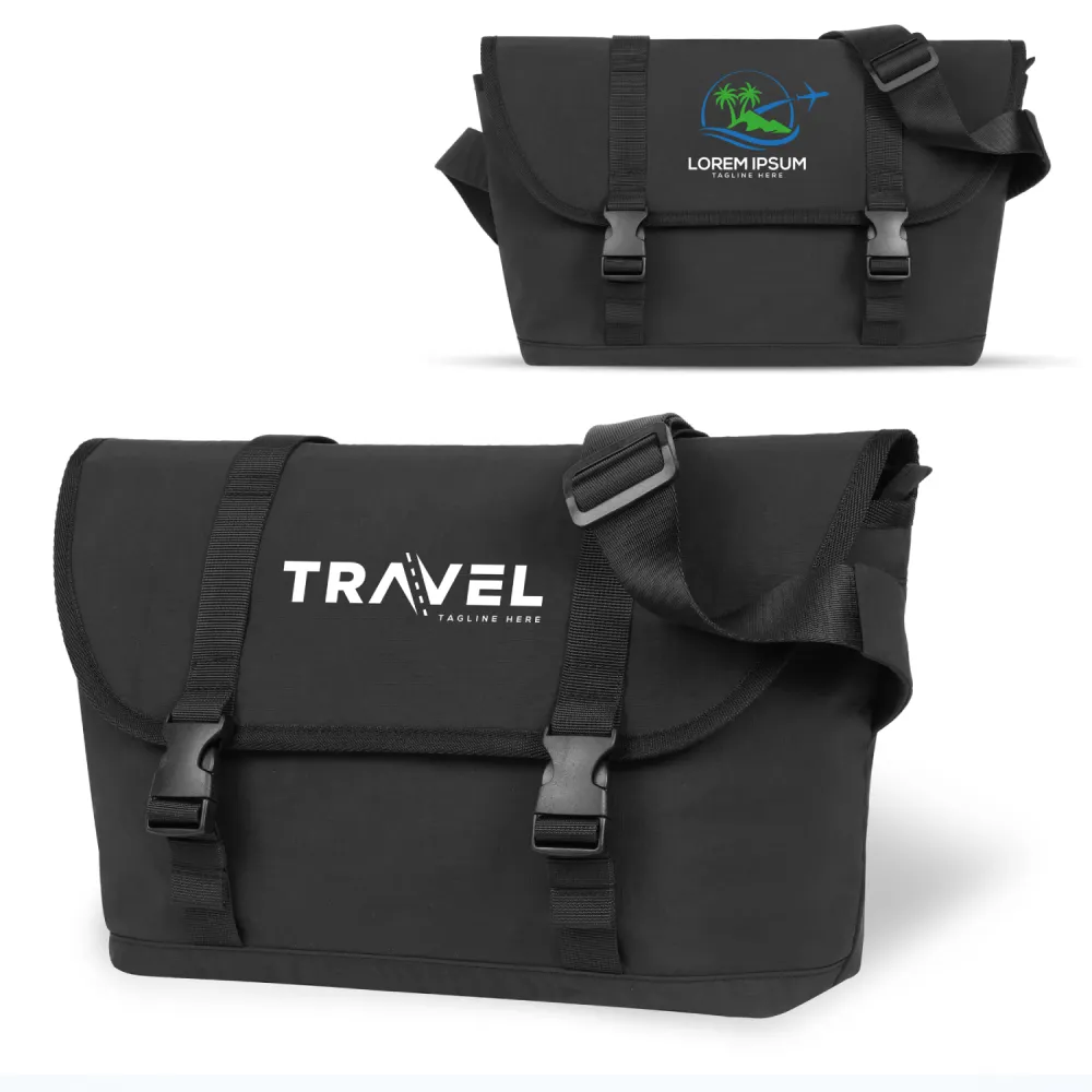 S12895 - Personalized Recycled Shoulder Crossbody Pack With Logo
