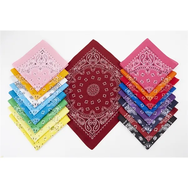 SB4300 - Customized Paisley Bandanas with Your Graphics