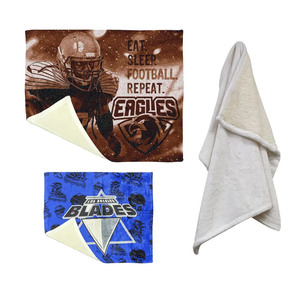 SBSS3040 - Travel Sherpa Blanket with Silk Touch (30"W x 40"H)