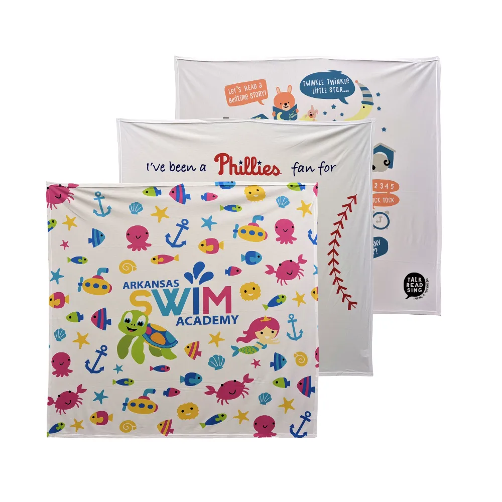 SBSW4242 - Toddler Sublimation Swaddle Blanket with Cotton Feel (42" x 42")